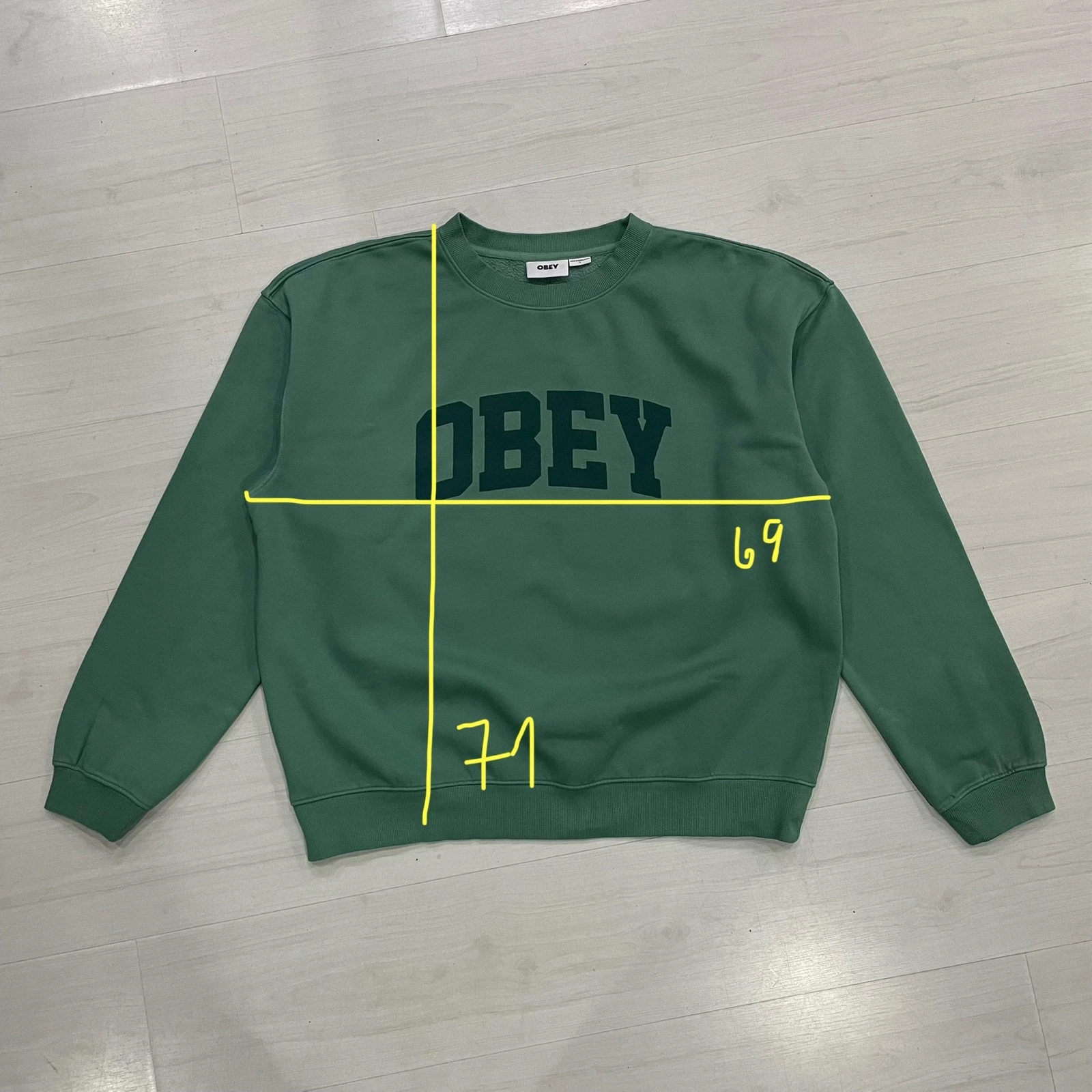 Obey - Collegiate Crewneck (Pigment Rainfotest) – photo 2